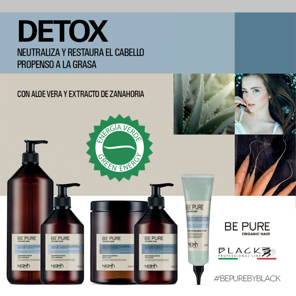 tratamiento be pure detox cabello graso